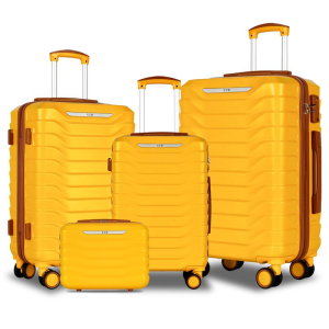 UUH Expandable Luggage Sets with TSA Locks -4Pcs/5Pcs/6Pcs Suitcases Sets-Travel and Moving Set(Family Set)